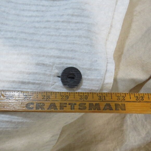 Habitat Button Front Poncho Wrap, Shawl Collar SIZE Large Gray - Picture 12 of 13